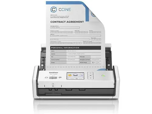 Brother ADS-1800W Scanner - tragbarer Dokumentenscanner, kabellos, 30 doppelseitige Seiten pro Minute und kompakt für unterwegs