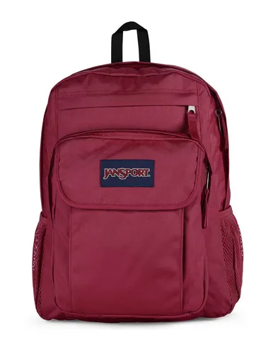 Jansport Union Pack Rucksack 42 cm - Russet Red - Schulrucksäcke mit geräumigem Hauptfach und verstellbaren Schultergurten, ideal für Schule und Freizeit. Stilvolles Design in Rostrot vereint Funktionalität und Komfort.