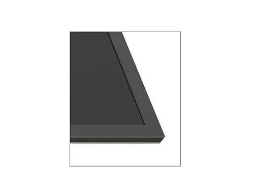 Berbel 1100059 Kochfeldrahmen Mattschwarz