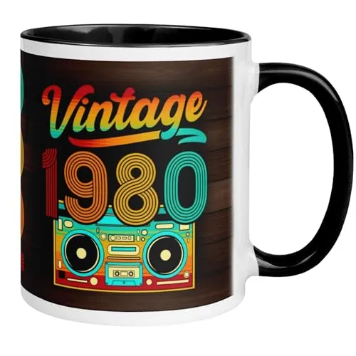 Geburtstag Mann Frau 45 Jahre Geschenk Tasse | Vintage 1980 – Lustige Geschenktasse zum 45. Geburtstag | Witzige Geburtstagsdeko & Geschenkidee für Männer und Frauen 45