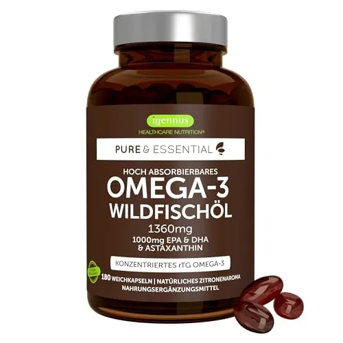 Produktbild Igennus Omega-3 Wildfischöl mit Astaxanthin