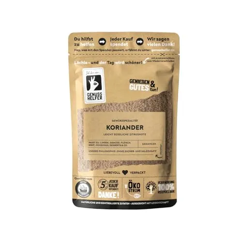 Bremer Gewürzhandel Koriander, gemahlen, Korianderpulver zum Kochen, gemahlene Koriandersamen, 10 x 75g