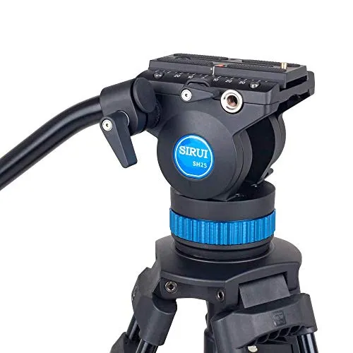 Sirui SH-25 Broadcaststativ mit Videoneiger - robust und standfest, ideal für professionelle Videoaufnahmen