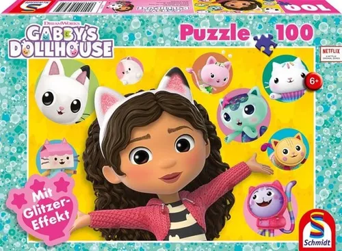 PUZZLE GABBY´S DOLLHAUS UND FREUNDE 100 TEILE KINDERPUZZLE VON SCHMIDT SPIELE