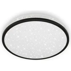 BRILONER LED Deckenleuchte mit Sternendekor - Moderne Badleuchte IP44, spritzwassergeschützt, 12 Watt, 1.200 Lumen, energiesparend und langlebig mit ca. 25.000 Stunden Lebensdauer.