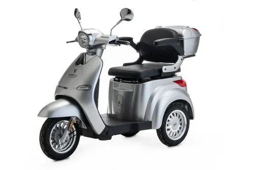 Veleco Elektromobil Cristal - Komfortabler Mobilitätsroller für Senioren - Eleganter Elektromobil mit 1000-Watt-Motor, sanfter Beschleunigung, umfassender Beleuchtung und bequemen Sitz. Ideal für sicheres Fahren auf unebenem Gelände.