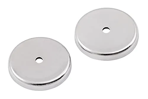 MC POWER - Magnete Rundmagnete | Metall, 31x4,6mm, max. 5kg Haftkraft, 2er-Pack