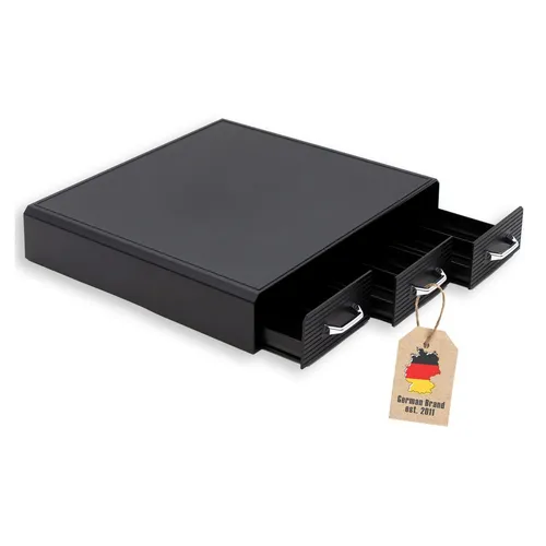 Kaffee Kapselhalter 3 Schubladen - Nesspresso (48 Stück) oder K-Cup (36 Stück)