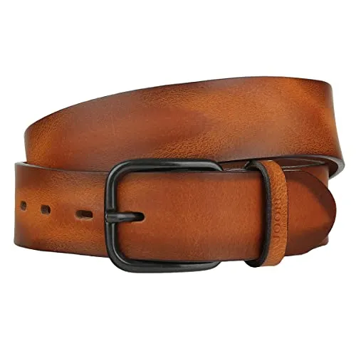Joop! Jeans Belt breiter Herren Ledergürtel Gürtel 7605/35 sandalwood braun, Länge:90 cm