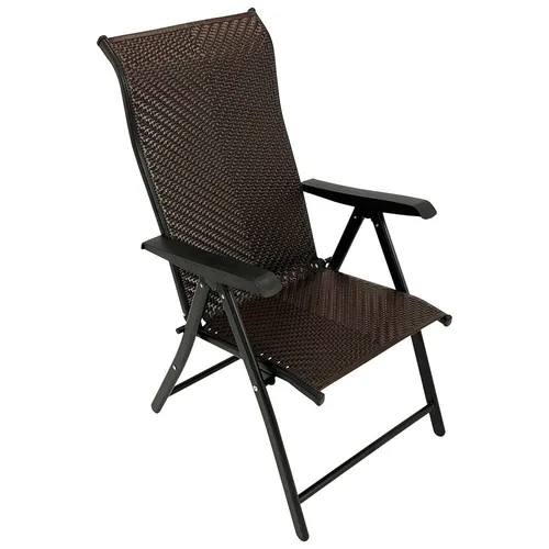 Gartenstuhl klappbar Polyrattan Hochlehner Klappstuhl Gartensessel Camping Stuhl