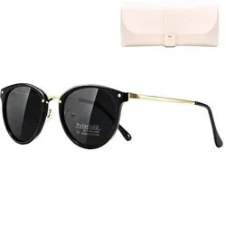 Polarisierte Sonnenbrille Schwarz-Gold mit UV400-Schutz - Entdecke die polarisierte Sonnenbrille Schwarz-Gold für klare Sicht und stilvollen Schutz. Mit UV400-Schutz und rutschfesten Nasenpads ist sie der ideale Begleiter für Outdoor-Abenteuer und modebewusste Auftritte.