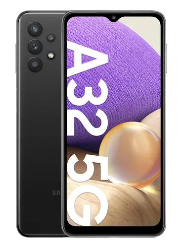Samsung A326B Galaxy A32 5G - Vielseitiges Smartphone in Awesome Black - Handys ohne Vertrag: 5G-fähiges Smartphone mit 6,5 Zoll Display, Quad-Kamera für beeindruckende Fotos und 1 TB erweiterbarem Speicher.