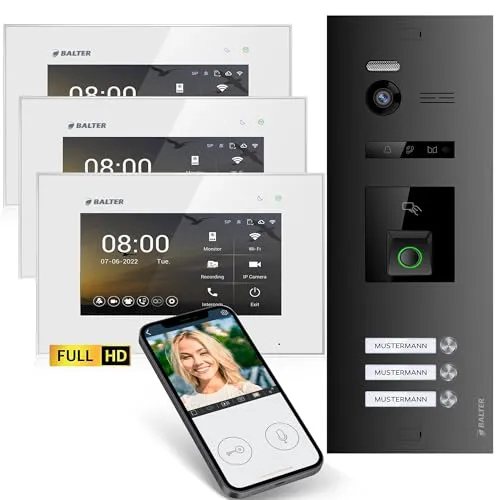 Balter EVO-HD Video Türsprechanlage mit Fingerprint von Balter