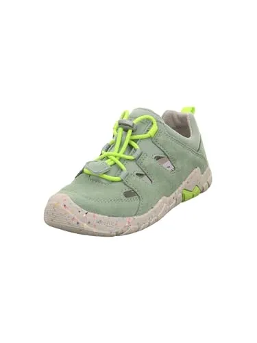 Superfit Trace Sneaker, Hellgrün 7500, 27 EU - Sneaker für Jungen: Barfußschuh für maximale Freiheit! Mit herausnehmbarer Einlegesohle aus chromfreiem Leder und leichtem Einstieg durch Schnellverschluss.