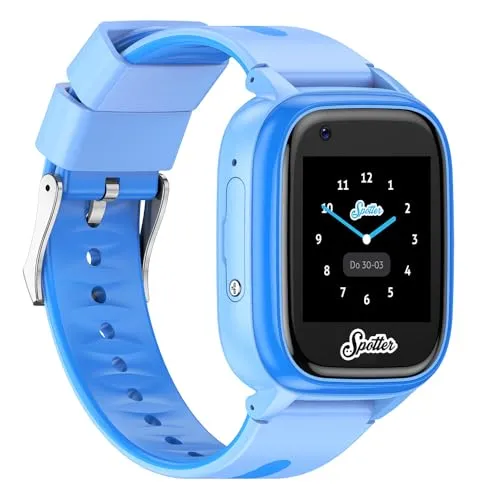 Spotter GPS Watch Explorer - Blue (4G) | Für Kinder | Kein Abonnement | SOS-Taste | Anruffunktion | Zoneneinstellung | Alarmeinstellung