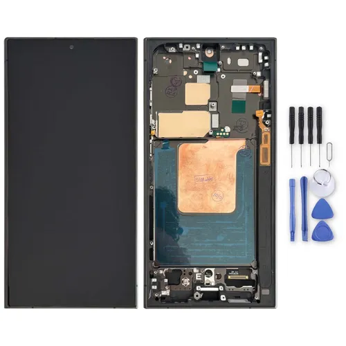 Samsung Galaxy S24 Ultra OLED Display mit Rahmen Schwarz