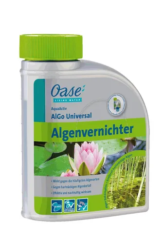 Oase Algo Universal Algenvernichter Plus 500 ml für Gartenteiche bis 10.000 L