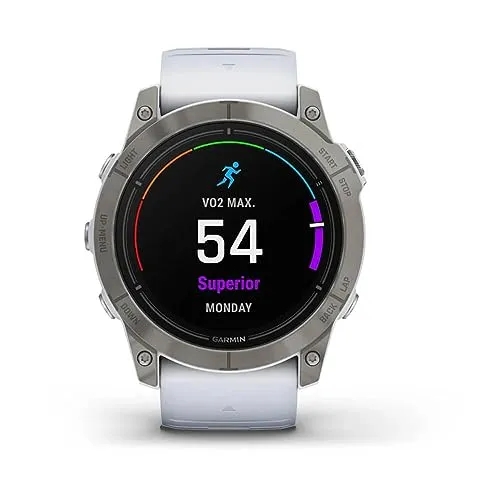 Garmin epix 2X Pro Sapphire - Hochwertige Smartwatch mit Edelstahlgehäuse - Smartwatch mit GPS, Herzfrequenzmonitor und 32 GB Speicher, ideal für Sportler und Technikbegeisterte.