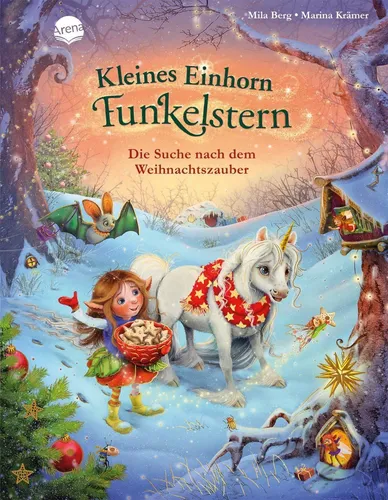 Kleines Einhorn Funkelstern: Die Suche nach dem Weihnachtszauber - Bilderbuch für Kinder, ungelesenes Mängelexemplar mit zauberhaften Illustrationen von Marina Krämer – perfekt für die Weihnachtszeit!