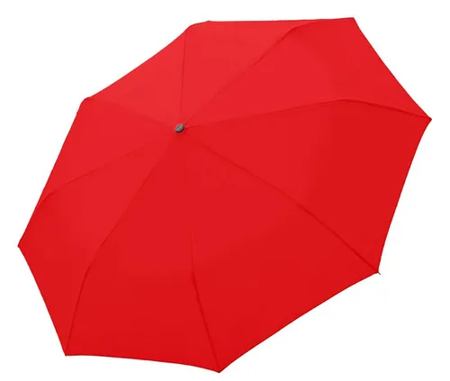 doppler Taschenschirm Fiber Magic Uni - superleichte Fiberglas Konstruktion, Auf-Zu-Automatik und sturmfest in elegantem Rot