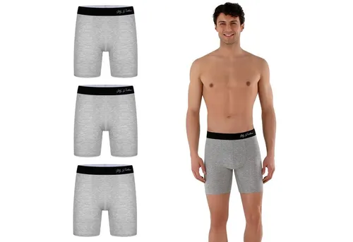 Myproblems Boxershorts Lange Boxershorts im 3er Pack – Lange Unterhosen aus Baumwolle Lange Boxershorts