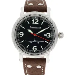 Messerschmitt Quarzuhr ME 262 - Armbanduhr für Flieger, Made in Germany, mit kratzfestem Mineralglas und wasserdicht bis 5 bar – perfekt für Abenteuer und Alltag.