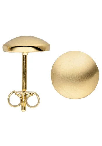 JOBO Paar Ohrstecker Matte Ohrringe 8 mm, 333 Gold