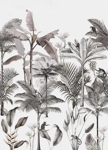 Rasch Fototapete Rasch Selection, Exotic, schwarz 539189 in schwarz von Rasch