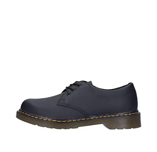 DR. MARTENS 1461 Y Black Softy T Youth Schnürschuh für Kinder - Modischer Schnürschuh in Größe 38, schwarz. Mit robustem Obermaterial aus Glattleder und rutschhemmender Gummisohle für sicheren Halt. Ideal für Freizeit und Alltag.