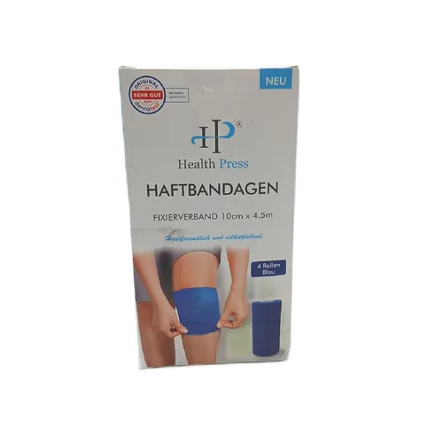 Selbstklebender Verband 4 Bandagen Rollen 10cm x 4,5m Original Health Press