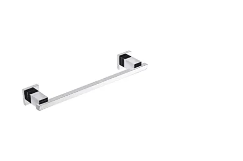 270S1 Handtuchhalter Edelstahl – Wandmontage 40 cm, Glänzender Chrom Handtuchhalter aus Messing, Rostfrei & Modernes Bad-Design