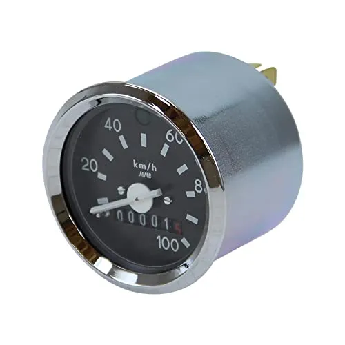 Tacho ø60 (100 km/h) mit Blinkerkontrolle für Simson S50 S51 S53 S70 - Chrom Ring