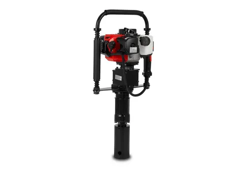 EBERTH Pfahlramme Handramme Benzin 1,2PS - Stromaggregate: Hochwertige Benzin Pfahlramme mit 900W Leistung, ideal für schnelles Setzen von Zaunpfosten und Holzpfählen, inklusive 2 Rammloch-Adaptern für Pfähle bis 70mm.