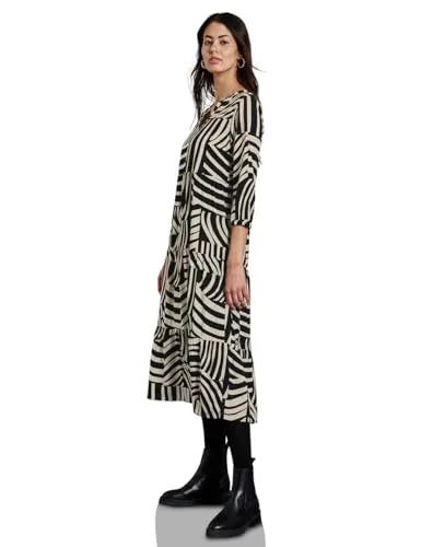 Street One Damen Kleid mit Volants in schwarz von Street One