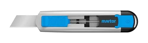 MARTOR Sicherheitsmesser mit Klingeneinzug, SECUNORM 540, Profi Cuttermesser, Lange Klinge, Aluminium, Rechts- & Linkshänder, Produktion