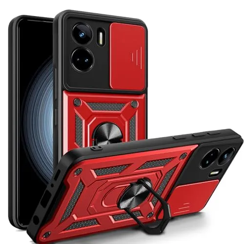 betterfon Handyhülle für Honor 90 Lite | Stoßfest & Kratzfest | Mit Kameraschutz, Anti-Fingerabdruck & robustem Panzerschutz-Design | Rot