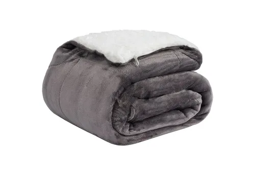 Wohndecke Cloudy Decke Kuscheldecke warm Sherpa Couchdecke mit Ecktasche, Basisstoff