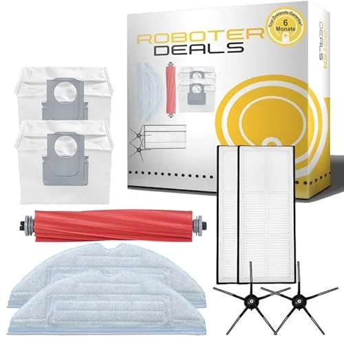 Roboter Deals Zubehör Set für Roborock S7 Pro Ultra - Ersatzteile für Staubsauger: Hochwertiges Set mit 2 Staub-Beuteln, 2 Filtern, 2 Wisch-Pads und mehr, ideal für maximale Leistung und Langlebigkeit Ihres Saugroboters.