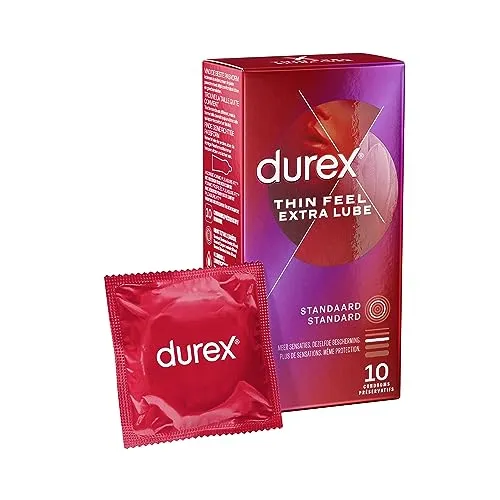 Produktbild Durex Thin Feel Kondome extra Feucht, Natural, 10 stück