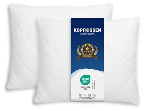 ZOLLNER 2er Set Kissen in weiß von Zollner