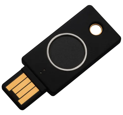 Yubico YubiKey Bio - FIDO Edition, biometrische Authentifizierung - Notebook-Zubehör mit Fingerabdruckerkennung für sichere, passwortlose Anmeldungen. Ideal für Desktops und erfüllt höchste Sicherheitsstandards.