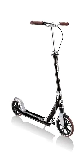 GLOBBER NL 205 Deluxe Tretroller – 205 mm, ABEC 7, höhenverstellbar - Roller/Kickboards mit Frontfederung für maximalen Fahrkomfort und sanfte Fahrten. Ideal für Kinder, Teenies und Erwachsene – sicher und praktisch mit Klappmechanismus und Handbremse.