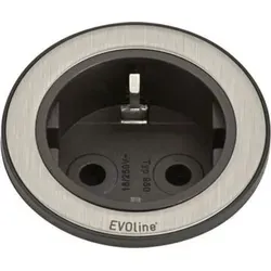 EVOline ONE Einbausteckdose rund