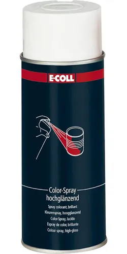 E-COLL Color-Spray glänzend 400ml reinweiss