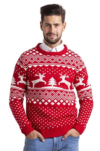BlauerHafen Herren Weihnachten Jumper von Blauer Hafen