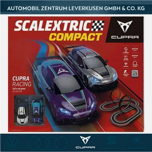 1:43 SCALEXTRIC CIRCUIT COMPACT CUPRA RACING 5FA099339J Rennbahn