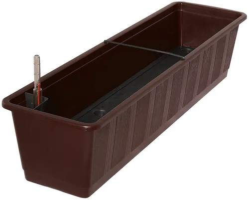 Geli Blumenkasten Aqua-Green plus 80 cm braun