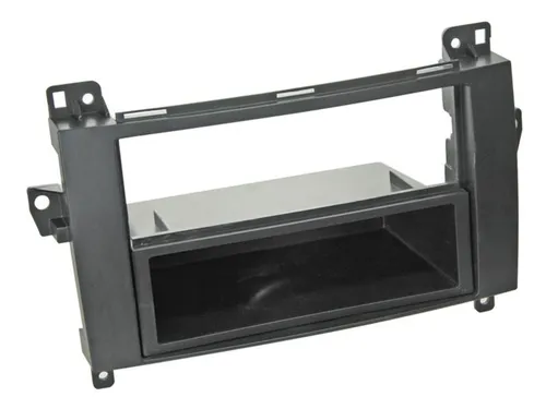 ACV Radiohalterung Rubber Touch VW Crafter Doppel DIN (schwarz)