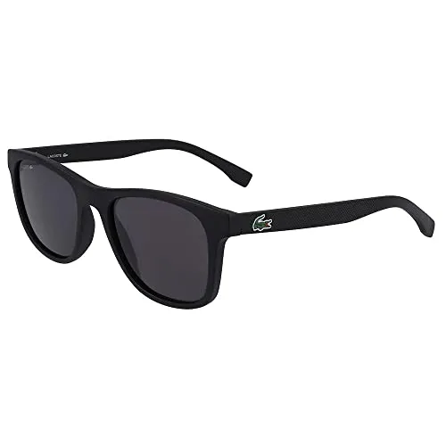 Lacoste L884S Herren Sonnenbrille - Schwarz/Grau - Elegante Sonnenbrille für Herren mit quadratischem Rahmen aus leichtem Kunststoff, ideal für ovalen und runden Gesichtsformen. Perfekt für stilvolle Looks im Alltag.