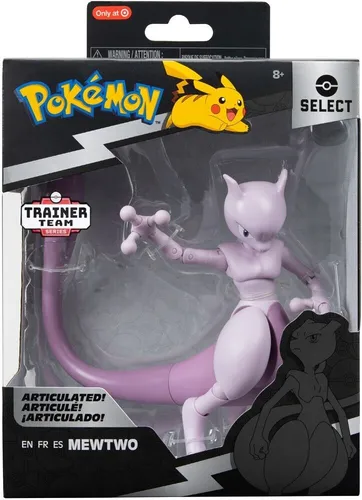JAZWARES Pokémon - Select Figur Mewtu 15 cm - Sonstige, detailgetreue Mewtu Figur mit 15 cm Höhe, ideal für Sammler und Pokémon-Fans.